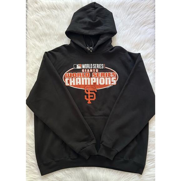 MLB San Francisco Giants 2014 World Series Champions Black Hoodie Mens Size XXL - Picture 2 of 9